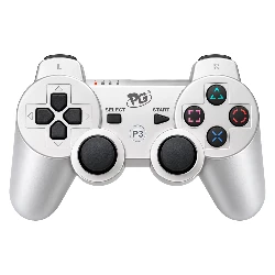 Control Play Game Dualshock Inalámbrico para PS3 - Plateado