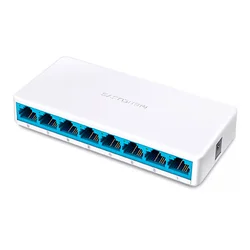 Hub Switch Mercusys MS108 08 Puertos  10/100MBPS - Blanco