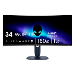 Monitor Gamer Dell Alienware AW3425DW 34" WQHD Curvo 180Hz VA - Negro