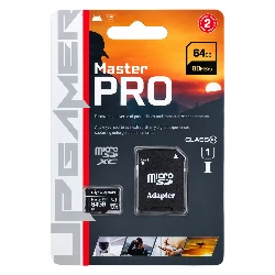 Tarjeta de Memoria Micro SD UP Gamer Master Pro 64GB 80Mbs