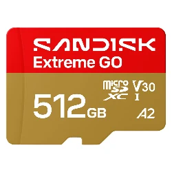 Tarjeta de Memoria Micro SD SanDisk Extreme GO 512GB 240Mbs - SDSQXGN-512G-GN6MN