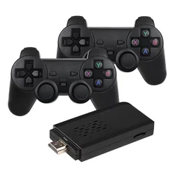 Consola Game Stick Lite 4K 1000 Juegos 2 Controles + TV Stick - Negro (Sin Garantía)