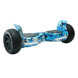 Scooter Eléctrico Interbras 8.5" OFF Road Bluetooth LED - Azul Camuflado