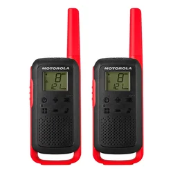 Walk Talk Motorola T-210 20Mil-32KM Bivolt - Negro Rojo