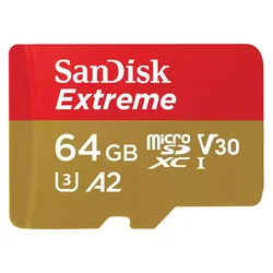 Tarjeta de Memoria Micro SD Sandisk Extreme Action 64GB 170MBs - SDSQXAH-064G-GN6AA