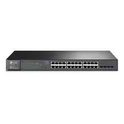 Hub Switch TP-Link TL-SG2428P 24 Puertos Gigabit POE+4SFP 1000Mbps - Gris