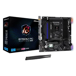 Placa Madre Asrock B760M PG Riptide WiFi DDR5 Socket LGA 1700 Chipset Intel B760 Micro ATX