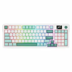 Teclado Gamer Redragon GALATIN PRO K719WG RGB Inalámbrico - Blanco