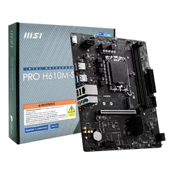 Placa Madre MSI Pro H610M-S Pro DDR4 Socket LGA 1700 Chipset Intel H610 Micro ATX