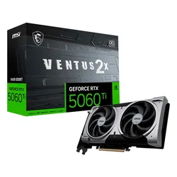 Placa de Video MSI Ventus 2X Black Plus OC NVIDIA GeForce RTX-5060Ti 16GB GDDR7
