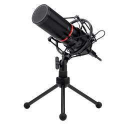 Micrófono Condensador Gamer Redragon Blazar GM300 20kHz - Negro
