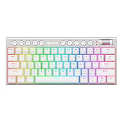 Teclado Gamer Redragon Horus Mini Pro K632W-RGB-PRO RGB Switch Red Layout 60% Wired - Blanco