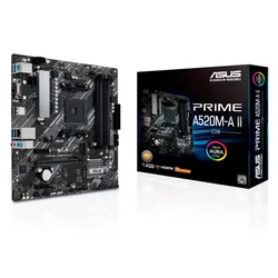 Placa Madre Asus Prime A520M-A II CSM DDR4 Socket AM4 Chipset AMD A520 Micro ATX