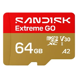 Tarjeta de Memoria Micro SD SanDisk Extreme GO 64GB 170Mbs - SDSQXGN-064G-GN6MN