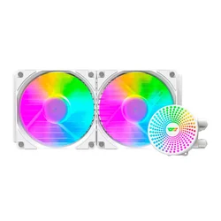 Water Cooler para Procesador Aigo darkFlash Radiant DC24 RGB - Blanco