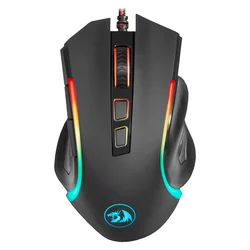Mouse Gamer Redragon M607 Griffin RGB 7200 DPI USB - Negro