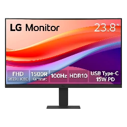 Monitor LG 24U421A-B 24" Full HD Curvo 100Hz HDMI USB-C - Negro