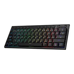 Teclado Redragon Horus Mini Pro K632-RGB Switch Red Layout 60% Inalámbrico - Negro