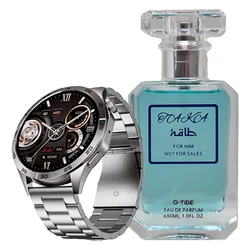 Smartwatch G-Tide Watch Power + Perfume Taka - Plateado