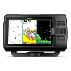 GPS Sonar Garmin Striker Vivid 7CV + Transdutor GT20-TM para Pesca - Negro