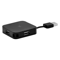 Hub Mtek HB-420 4 Puertos USB 2.0 - Negro
