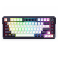 Teclado Gamer Redragon K715 Pro Finke QMK Layout 65% Inalámbrico - Negro y Blanco