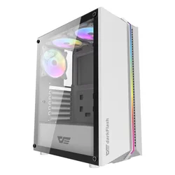 Gabinete Gamer Aigo darkFlash DK151 RGB Mid Tower - Blanco (3 Fans ARGB)