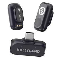 Micrófono Lapela Hollyland Lark A1 Mini Duo USB-C para Smartphone Inalámbrico - Gris Espacial