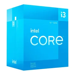 Procesador Intel Core i3-12100F Socket LGA 1700 4 Core 8 Threads 3.3GHz y 4.3GHz Turbo Cache 12MB