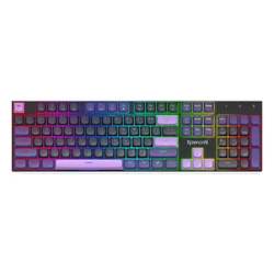 Teclado Gamer Redragon Devarajas K556GBP RGB USB - Negro y Violeta