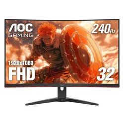 Monitor Gamer AOC C32G2ZE 31.5" Full HD Curvo 240Hz HDMI DP - Negro