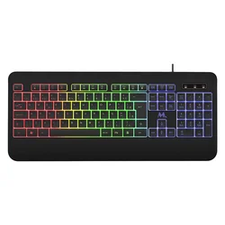 Teclado Gamer Mtek KB-7701LR USB Portugués RGB - Negro