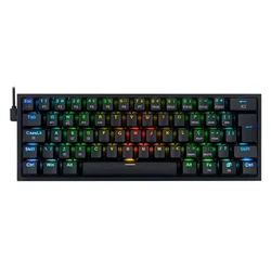 Teclado Gamer Redragon Fizz Pro K616-RGB-B Switch Red Inalámbrico - Negro