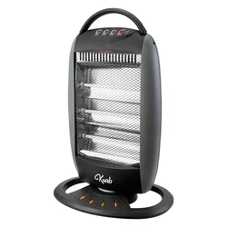 Aquecedor Eléctrico Krab Cuarzo KBEO1200 Oscilante 220V - Negro
