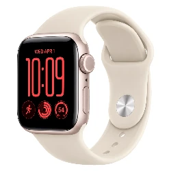Apple Watch SE 3 2026 MJKR4LW/A Parlante Aluminio 40mm Estelar - Esportiva Estelar S/M
