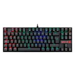 Teclado Gamer Redragon Kumara K552RGB-1 RGB Switch Blue USB - Negro