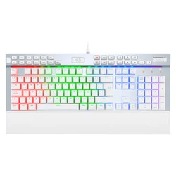 Teclado Gamer Redragon Yama K550W-RGB-1-SP RGB - Blanco