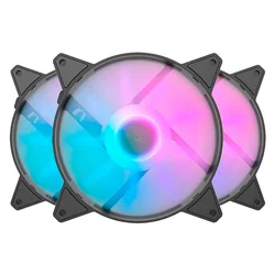 Fan para Gabinete Aigo darkFlash C6MS RGB 3 en 1 - Negro