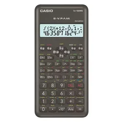 Calculadora Científica Casio FX-100MS-2-W New Edition 12 Dígitos - Negro
