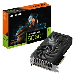 Placa de Video Gigabyte Windforce OC NVIDIA GeForce RTX-5060Ti 8GB GDDR7 - GV-N506TWF2OC-8GD