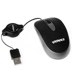 Mouse Satellite A-80 Retratil 1200 DPI USB - Negro