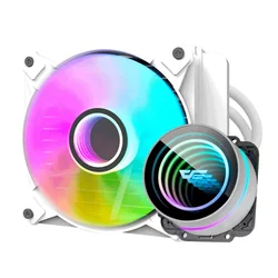 Water Cooler para Procesador Aigo darkFlash Twister DX120 V2.6 ARGB - Blanco