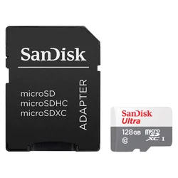 Tarjeta de Memoria Micro SD Sandisk Ultra 128GB 100MB - SDSQUNR-128G-GN3MA