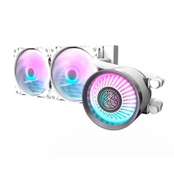 Water Cooler para Procesador Aigo darkFlash Nebula DN 240 ARGB - Blanco