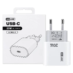 Cargador Goline Quick Charger GL-PBC20-W 20W USB-C - Blanco (Estándar BR)