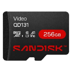 Tarjeta de Memoria Micro SD SanDisk Video 256GB 160Mbs - SDSDQAS5-256G-BP
