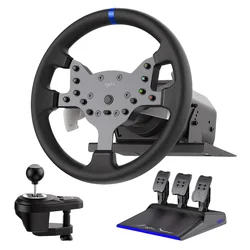 Kit Simulador PXN V99 para PC / PS4 / Xbox One / Xbox Series - Negro (Volante + Pedal + Cambio)