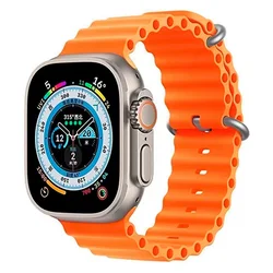 Smartwatch X8 Ultra+ Parlante Titanio 49mm NFC - Naranja