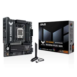 Placa Madre Asus Tuf Gaming B650EM-Plus WiFi Socket AM5 Chipset AMD B650 DDR5 Micro ATX