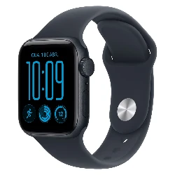 Apple Watch SE 3 2026 MJKY4LW/A Parlante Aluminio 40mm Meia Noite - Esportiva Meia Noite S/M